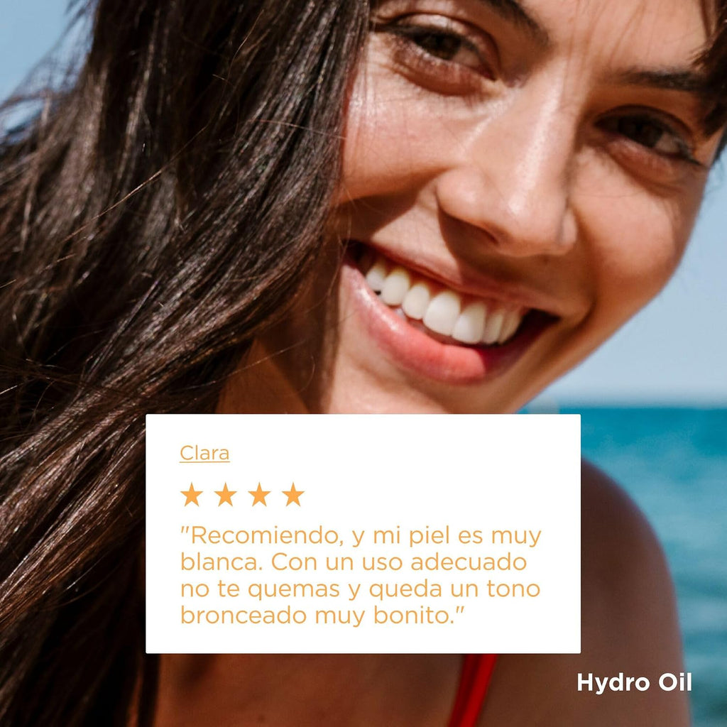 ISDIN Hydrooil SPF 30 Fotoprotector - Protector Solar Corporal Bifásico Que Protege Y Broncea La Piel, 200 Ml