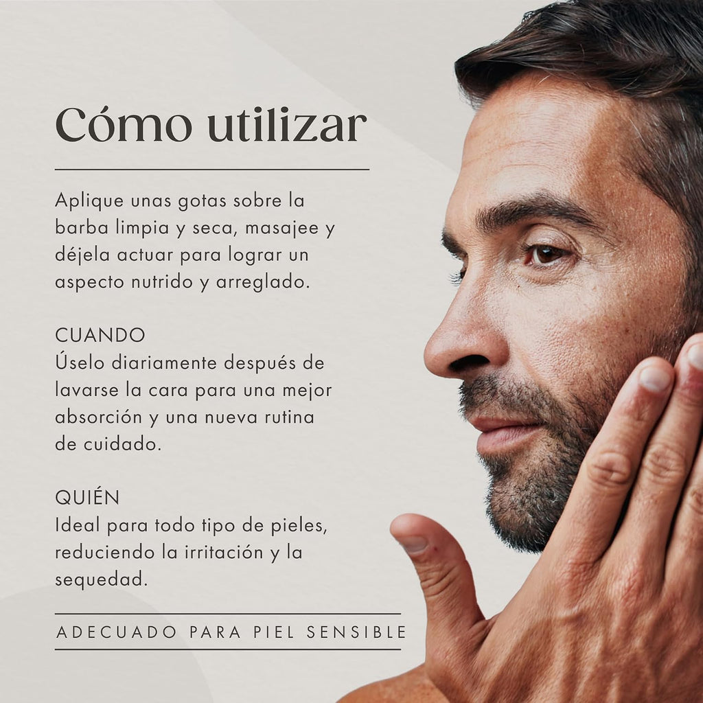 Satin Naturel Aceite Para Barba Bio Prensado En Frío 100 Ml