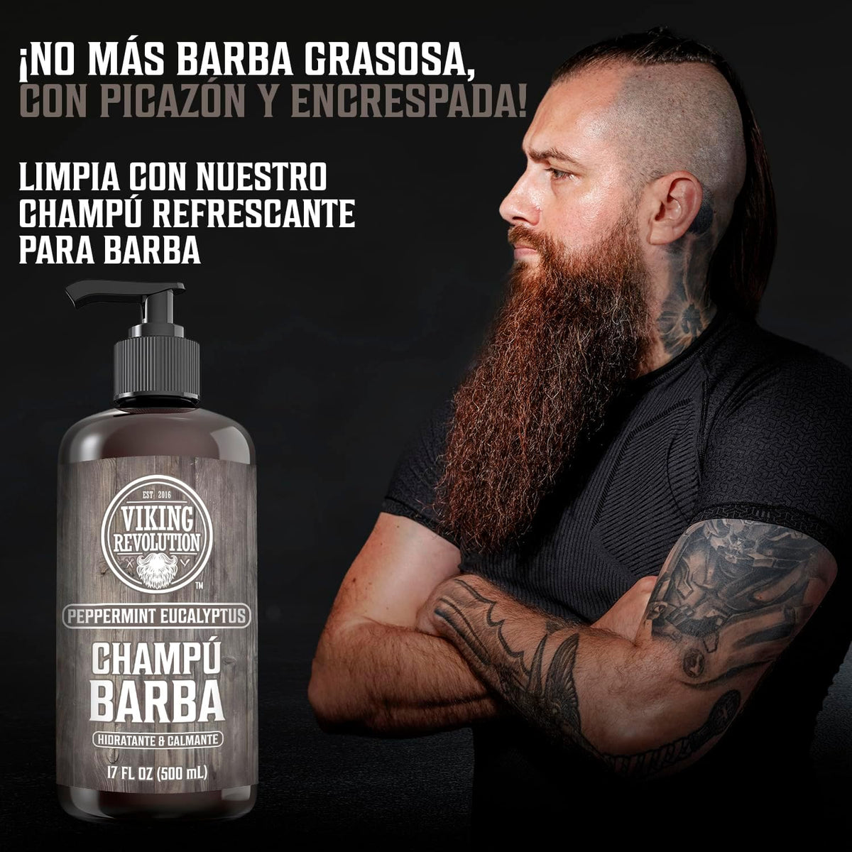 Viking Revolution Juego De Champú Y Acondicionador De Barba