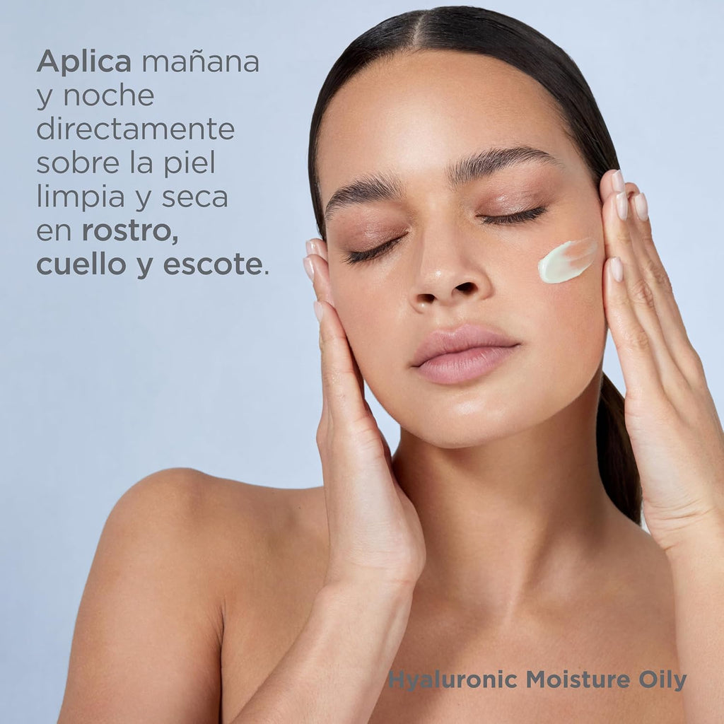 ISDIN ISDINCEUTICS Hyaluronic Moisture Oily and Combination Skin, Crema Facial Hidratante De Textura Ligera Con Ácido Hialurónico Específica Para Piel Grasa Y Piel Mixta, 50 Ml