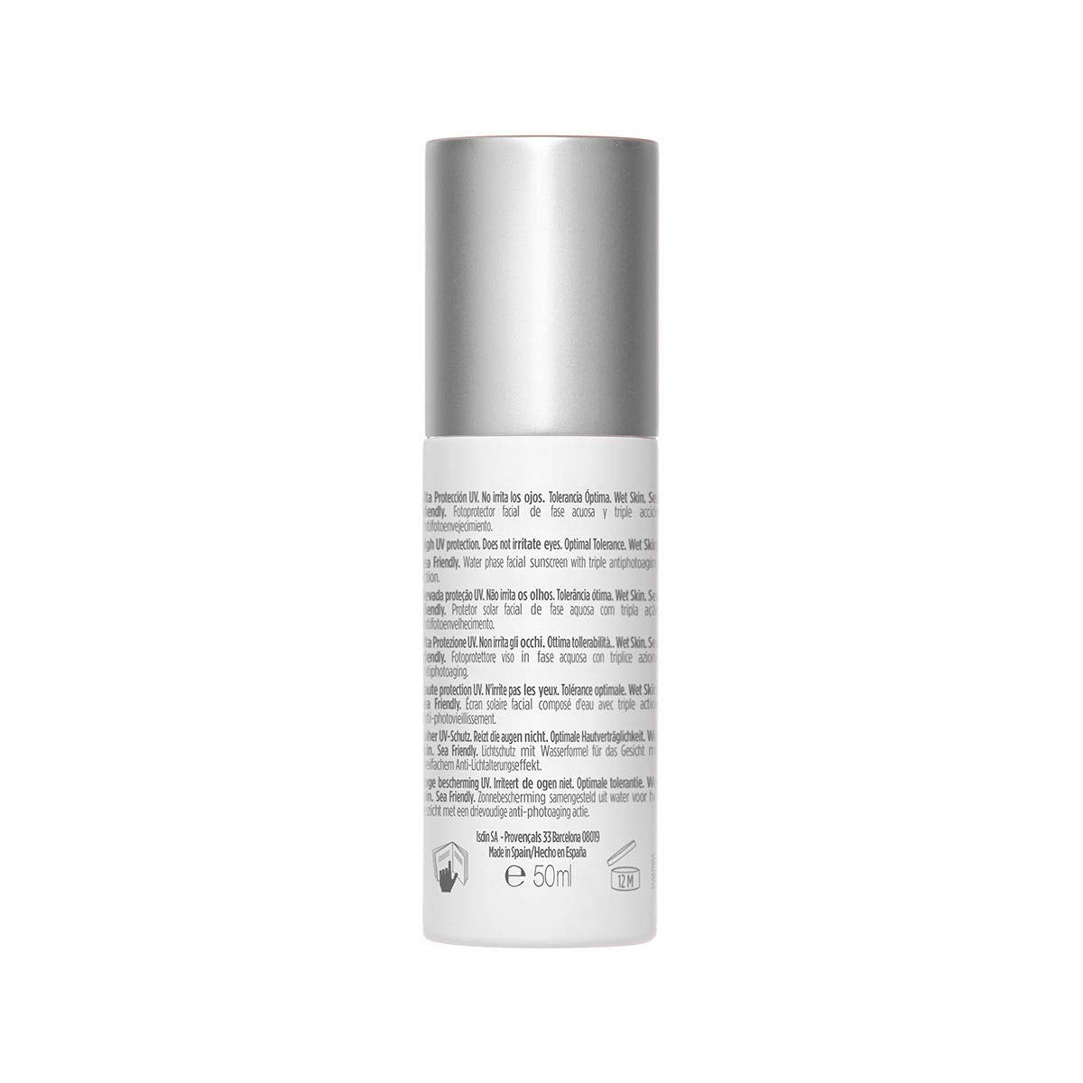 ISDIN Fusion Water MAGIC Repair SPF 50 Protector Solar Facial De Uso Diario Con Triple Acción Anti-Edad, Combate La Polución Y El Fotoenvejecimiento 50 Ml