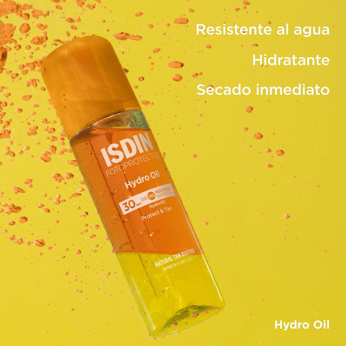 ISDIN Hydrooil SPF 30 Fotoprotector - Protector Solar Corporal Bifásico Que Protege Y Broncea La Piel, 200 Ml