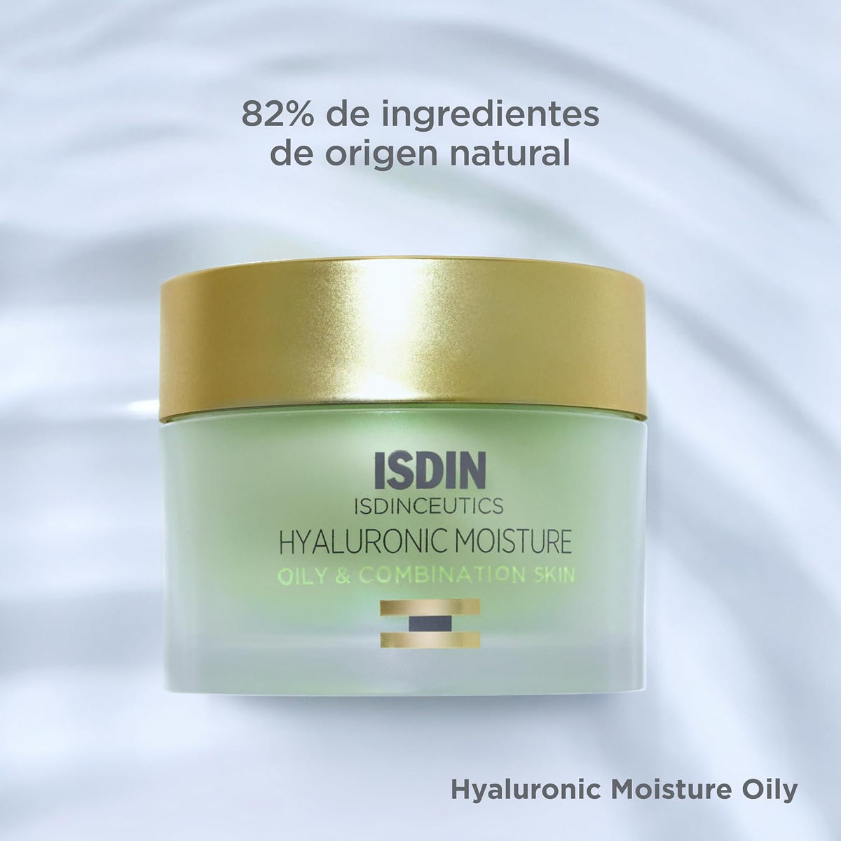 ISDIN ISDINCEUTICS Hyaluronic Moisture Oily and Combination Skin, Crema Facial Hidratante De Textura Ligera Con Ácido Hialurónico Específica Para Piel Grasa Y Piel Mixta, 50 Ml