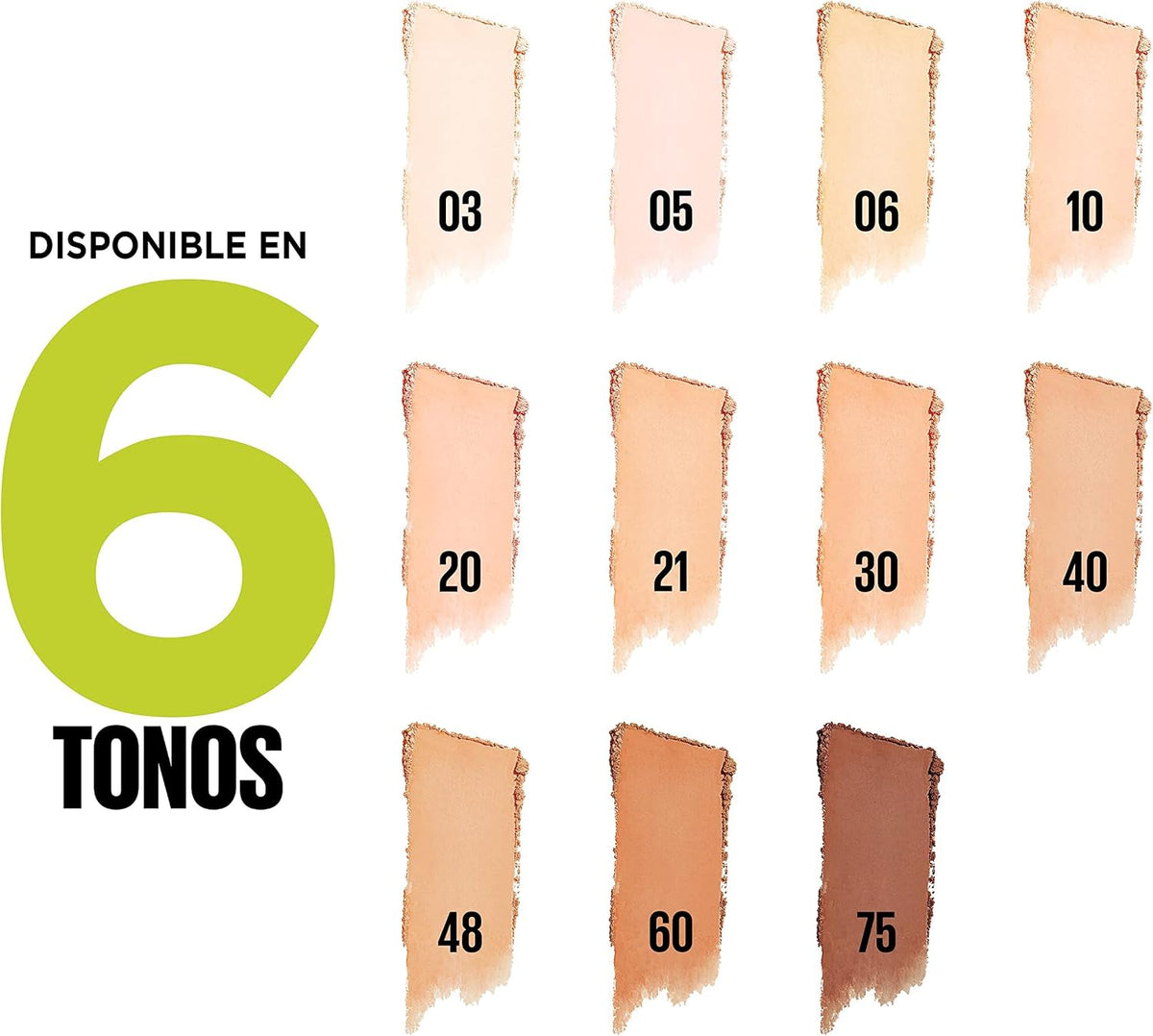 Maybelline New York Superstay Híbrido 24H Base De Maquillaje En Polvo, Súper Cobertura, Súper Ligera, Hasta 24H, Tono 21