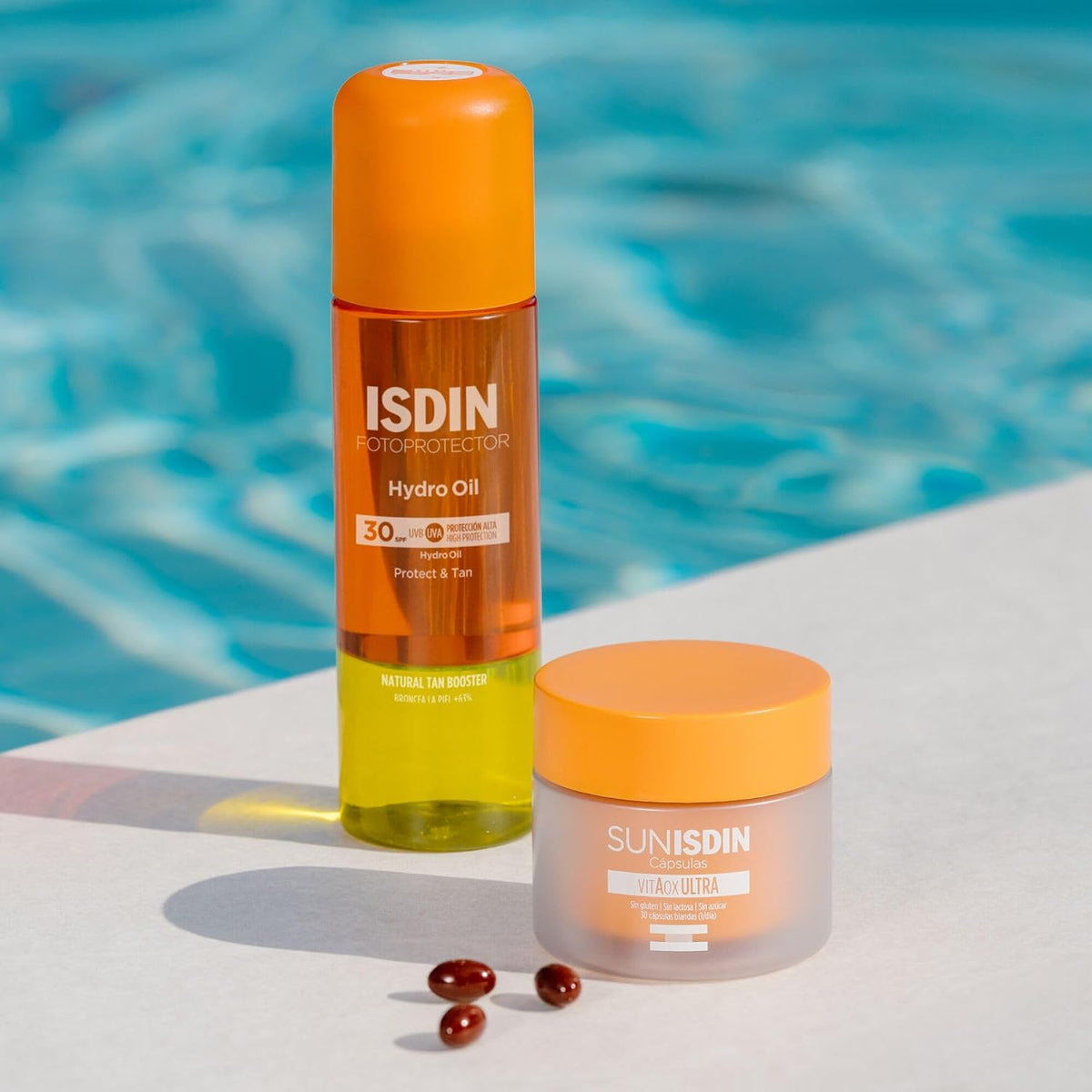 ISDIN Hydrooil SPF 30 Fotoprotector - Protector Solar Corporal Bifásico Que Protege Y Broncea La Piel, 200 Ml