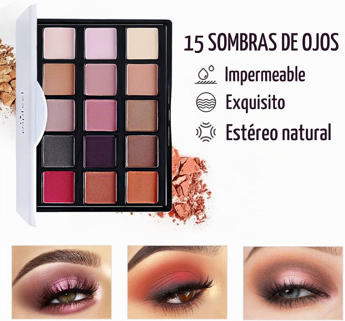 Set De Maquillaje Profesional Completo - Kit Con Brochas, Sombra De Ojos - Regalo Para Mujer
