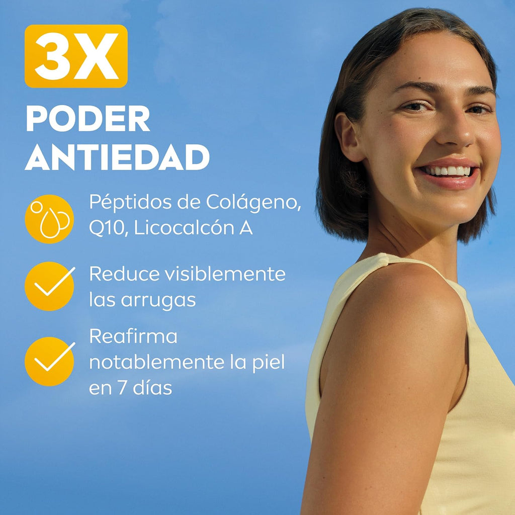 NIVEA SUN Q10 Protección Solar Facial Antiedad Transpirable SPF50+ 40 Ml