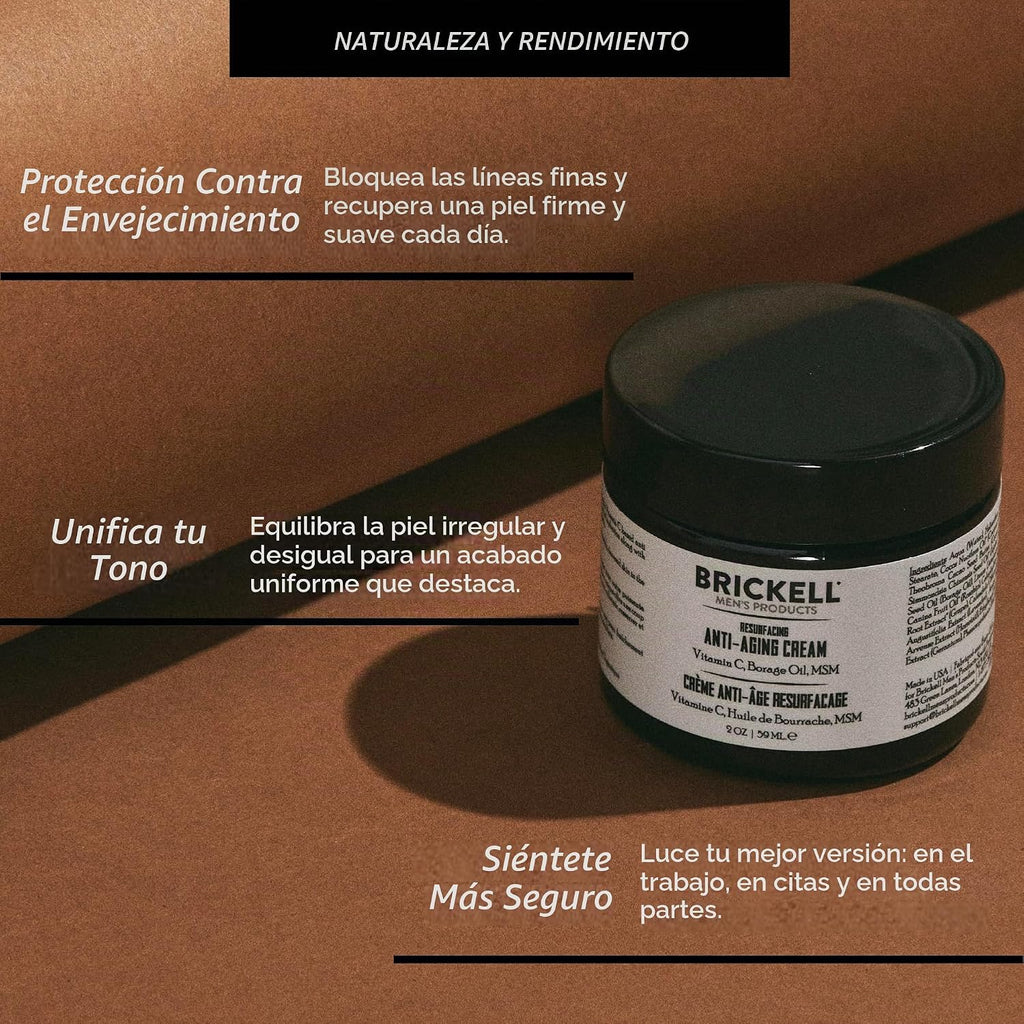 Brickell Men'S Crema Facial Rejuvenecedora Antienvejecimiento Para Hombres, Humectante Facial Natural Y Orgánico, Crema De Vitamina C Para Arrugas, 59Ml, Perfumado