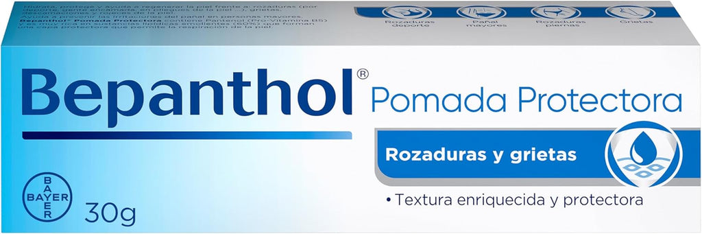 Bepanthol Pomada Protectora, Repara La Piel Seca, Agrietada O Dañada, 30 G