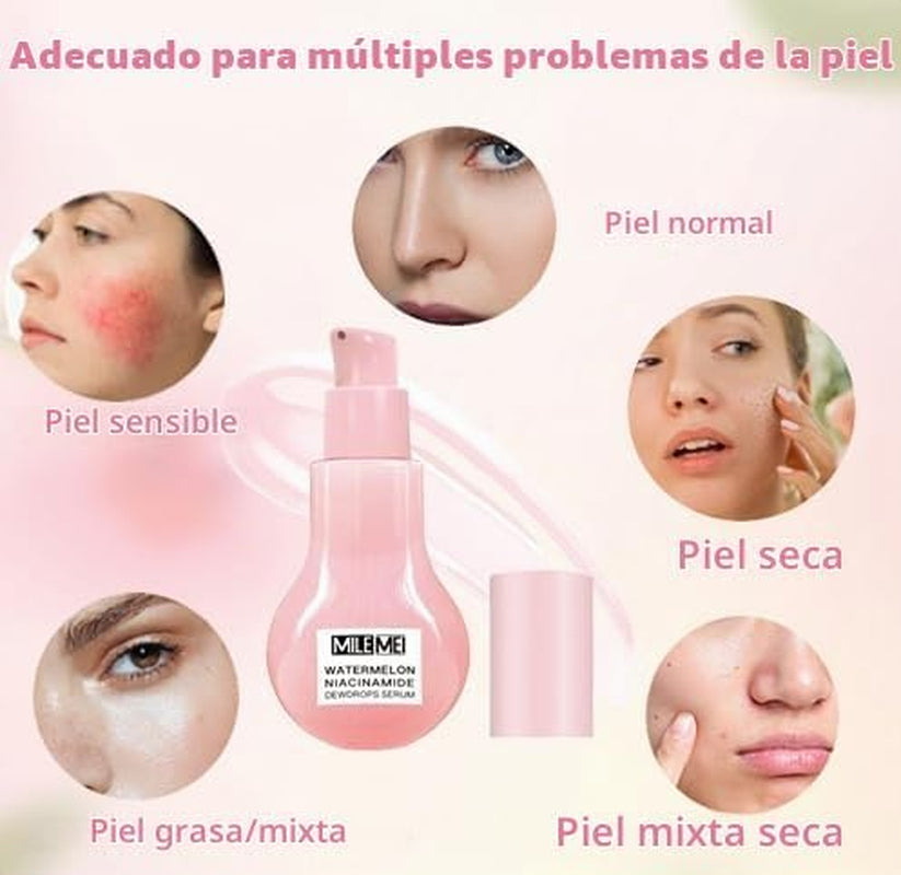 Sérum hidratante de sandía, para una piel radiante y natural