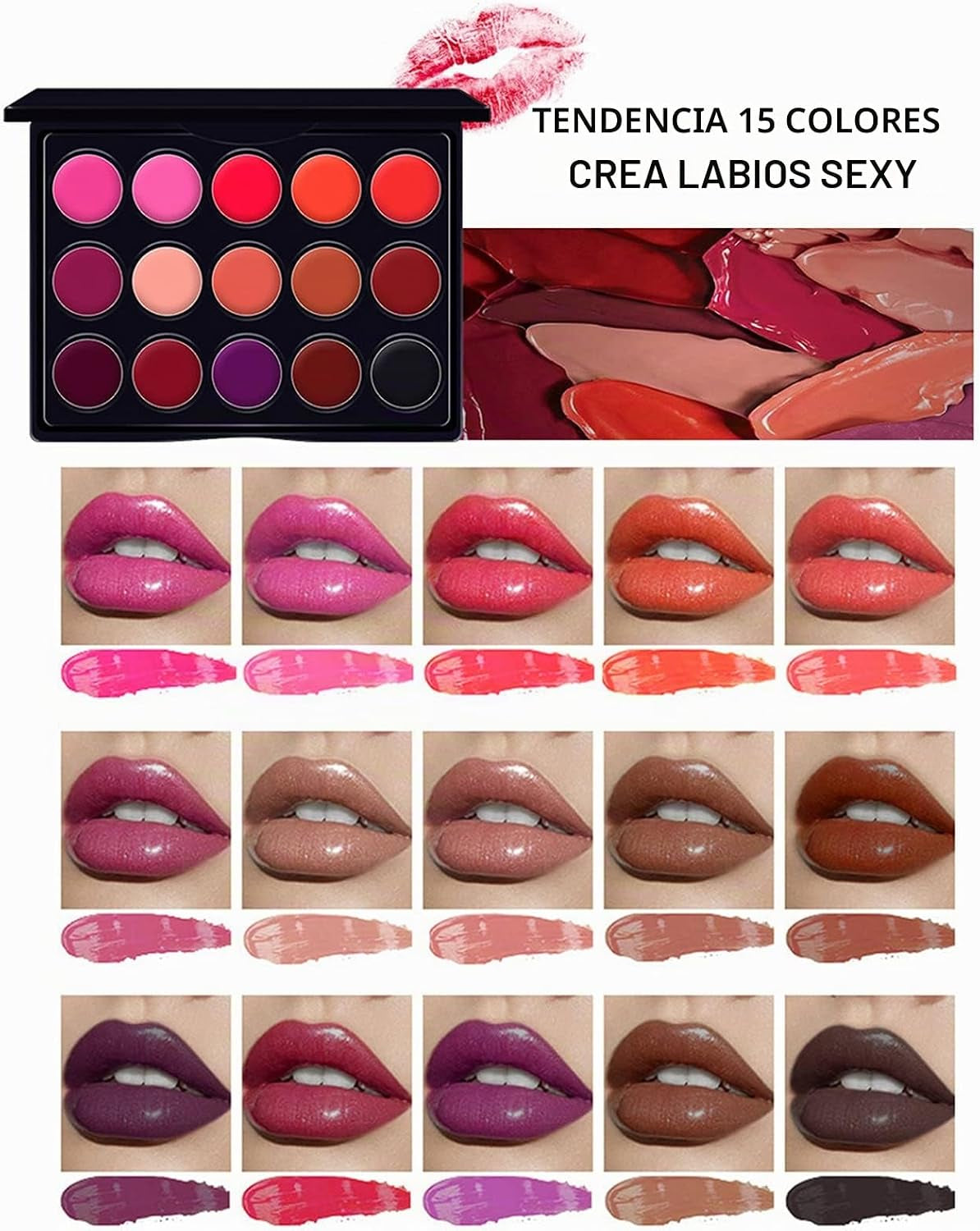 Set De Maquillaje Profesional Completo - Kit Con Brochas, Sombra De Ojos - Regalo Para Mujer