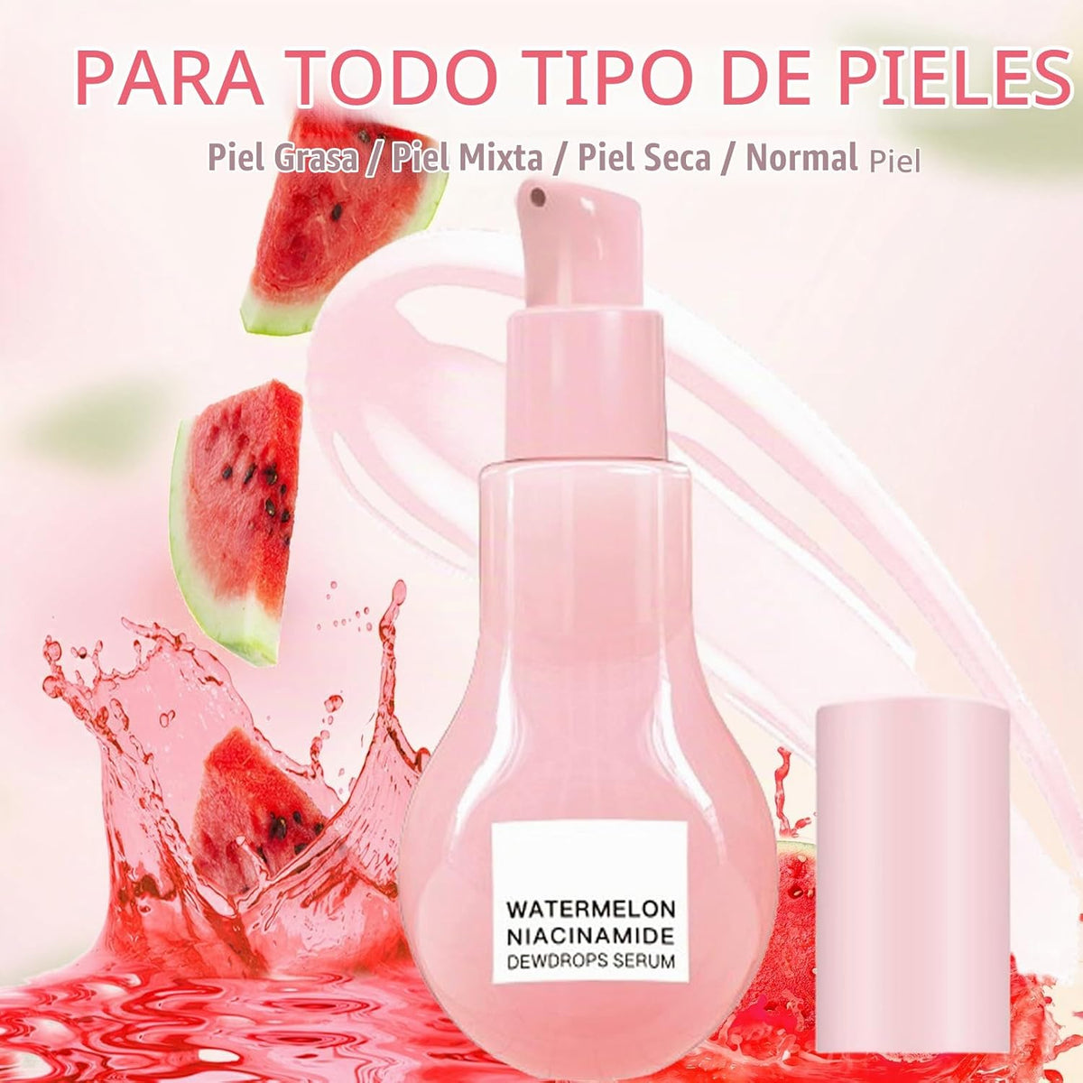 Sérum hidratante de sandía, para una piel radiante y natural