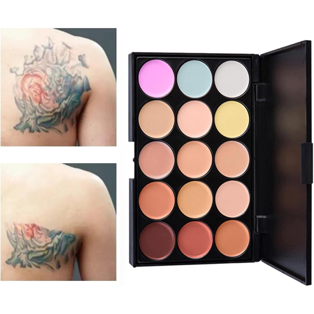 Kit de maquillaje completo con maletín — sombras, base y accesorios