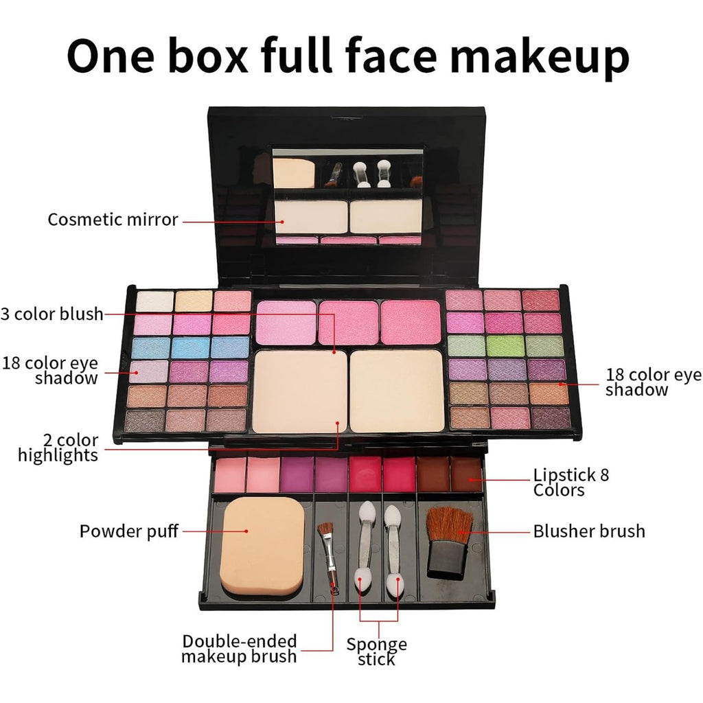 Maletín de maquillaje profesional — larga duración y fácil difuminado