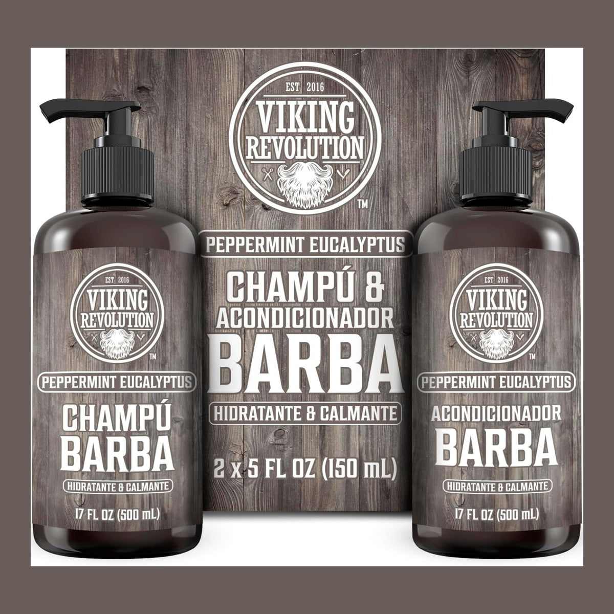 Viking Revolution Juego De Champú Y Acondicionador De Barba
