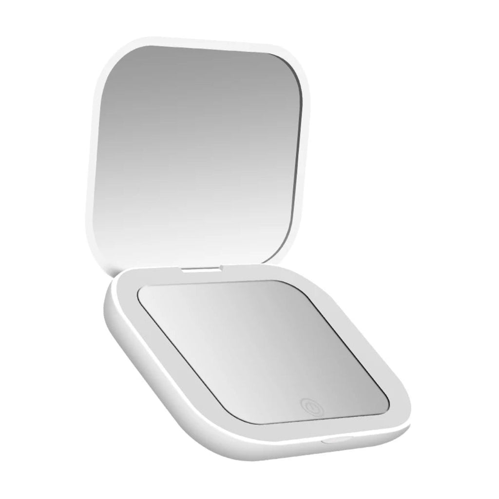 Espejo de Maquillaje Compacto con Luces LED