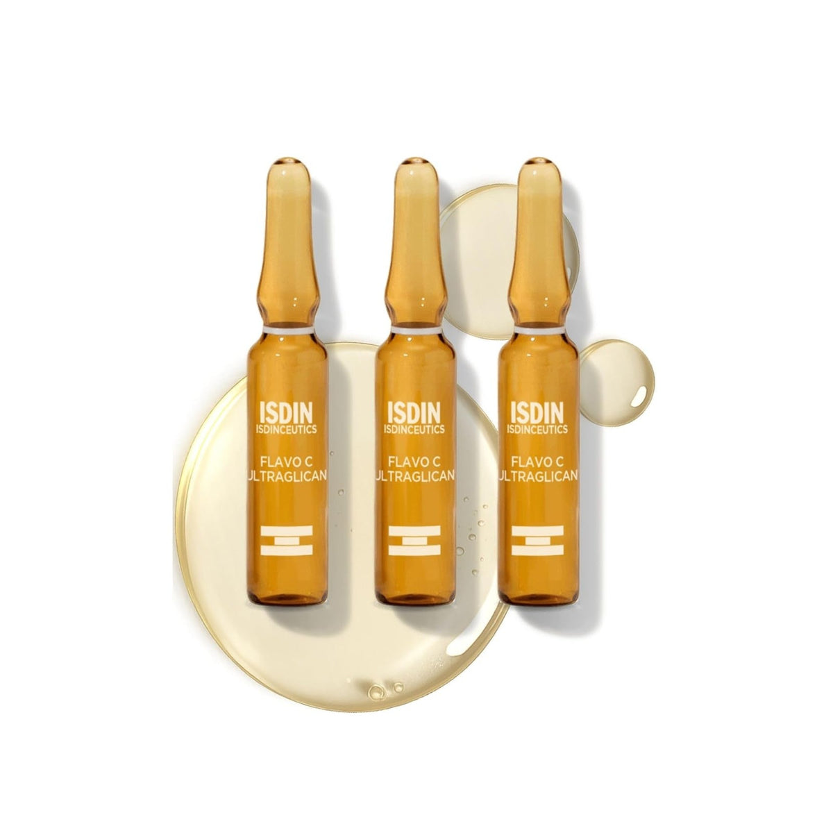 ISDIN Serum Facial Antioxidante De Día Flavo-C Ultraglican, 2 Ml (Paquete De 30)