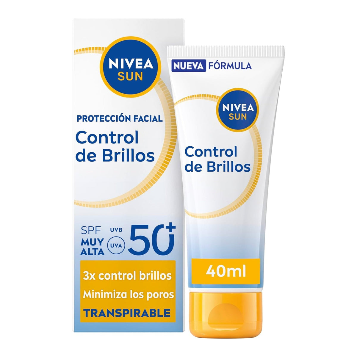 NIVEA SUN Control De Brillos Protección Facial