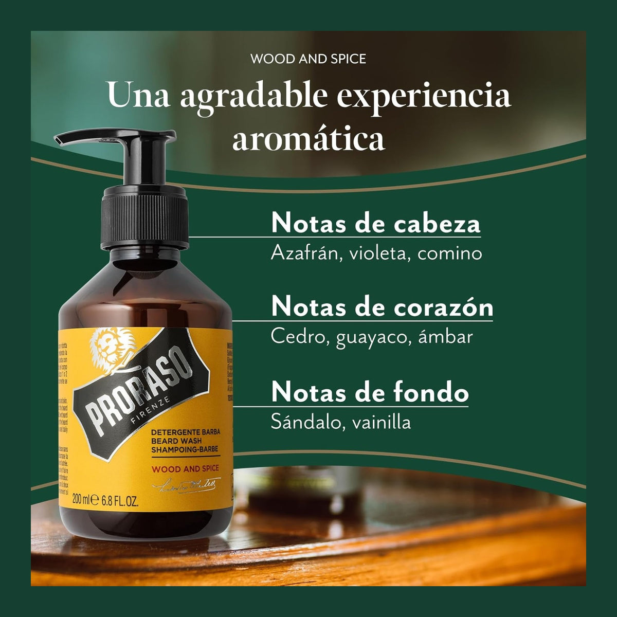 Proraso Wood & Spice Champú Para Barba