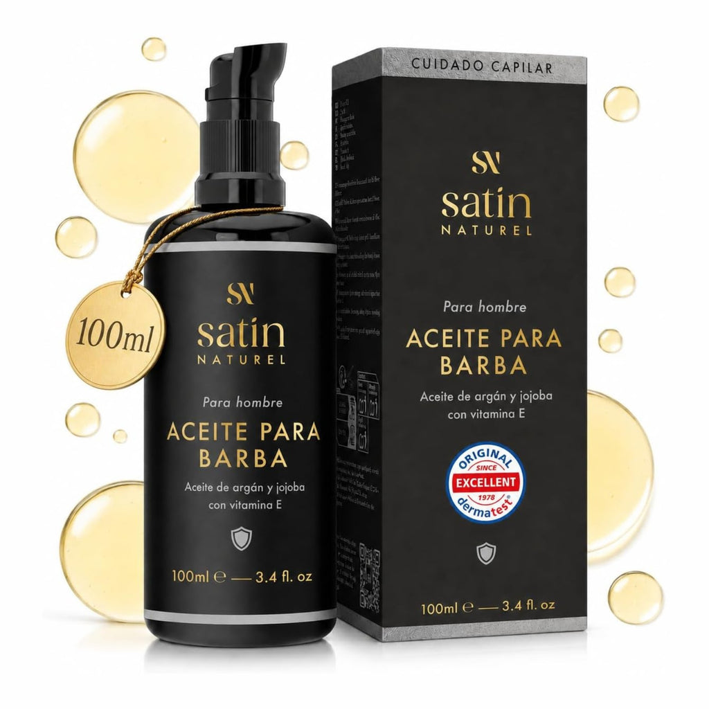 Satin Naturel Aceite Para Barba Bio Prensado En Frio