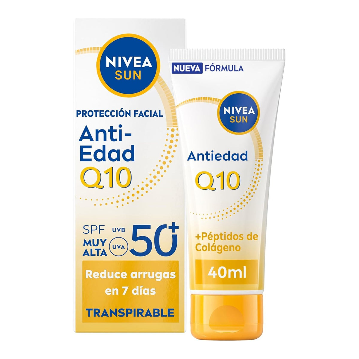 NIVEA SUN Q10 Proteccion Solar Facial Antiedad